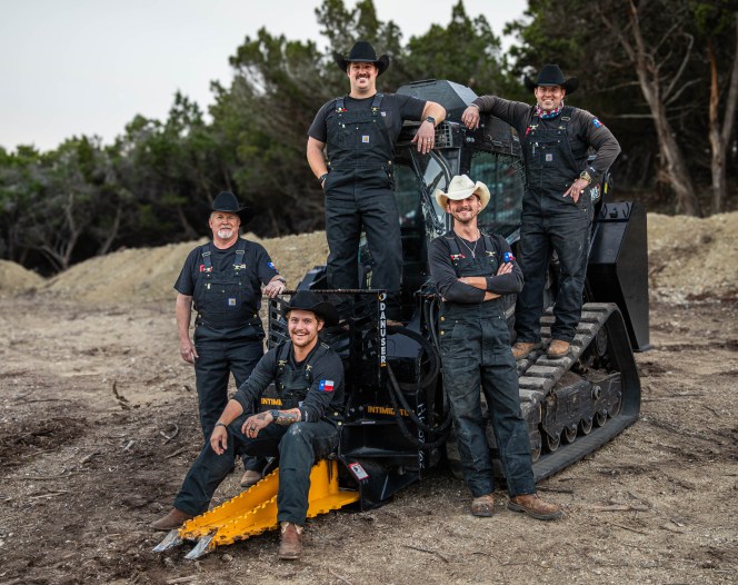 red line crew on skid steer